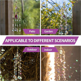 Crystal Suncatcher for Window Hanging Rainbow Boho Sun Catcher Hanging Crystal Decor Garden Outdoor Home Decoration