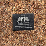PlaqueMaker Black Granite Memorial Headstone Or Garden Memorial for Lost Infant or Child - Include You Personalized Text. Can be Used as a Sympathy Gift, Garden Stone or Grave Maker (8 X 6 X 1)