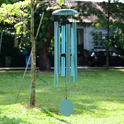 Vanquer Wind Chimes for Outside Deep Tone - 38'' Wind Chimes Outdoor Clearance, Deep Tone, Windchimes Outdoors, Memorial, Sympathy Gifts, Garden Patio Yard, Home Décor (38" Mist Blue)