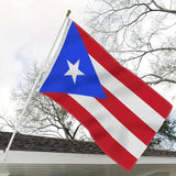 Puerto Rico Puerto Rican Flag Tapestry 3x5 FT for Outdoor Puerto Rican National Flags with 2 Brass Grommets for Yard House Garden Decor Vivid Color Durable Polyester（Blue）