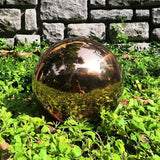 8 inch Diameter Rose Gold Gazing Ball,Rose Gold Stainless Steel Polished Reflective Smooth Garden Sphere Globe Mirror,Colorful and Shiny Addition to Any Garden or Home