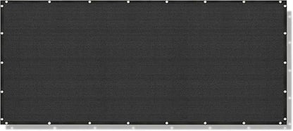 Alion Home Elegant Privacy Screen for Backyard Deck, Patio, Balcony, Fence, Pool, Porch, Railing - (3FT Height) Black (3' x 11')