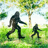 15.8 inch Bigfoot Metal Outdoor Decor Big Foot Sasquatch Gifts for Men Dad Women Bigfoot Silhouette Statues for Outside, Patio, Lawn, Yard Art, Forests, Yard Display, Garden Decorations