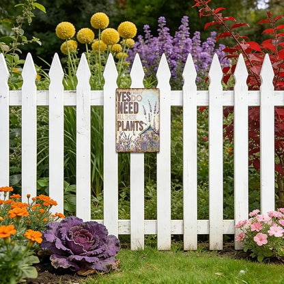 Garden Signs for Outside, Funny Metal Signs for Porch Garden Patio Yard - Yes I Really Need All These Plants, Vintage Gardening Gifts for Women, Wall Decor 12" x 8"