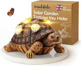 Muldale Turtle Hide a Key Outside - Solar Powered - Outdoor Decorative Spare Key Hider - Decorative Terence The Tortoise Ornament for Yard