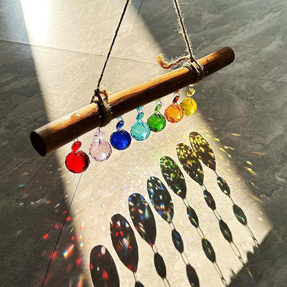 Crystal Suncatchers Colorful Prism Balls Hanging Sun Catchers Rainbow Maker Light Catcher for Window Home Garden Christmas Day Party Wedding Decoration