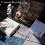 Dog Memorial Gifts for Loss of Dog, Pet Loss Sympathy Gift, Pet Memorial Suncatcher for Car/Window Hanging Ornament Pet Memorial Gifts for Dogs/Cats