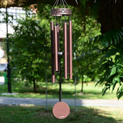 Vanquer Wind Chimes for Outside Deep Tone - 38'' Wind Chimes Outdoor Clearance, Deep Tone, Soothing, Windchimes Outdoors, Memorial, Sympathy, Garden Patio Yard, Home Décor (38" Bronze)