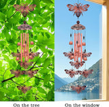 Outdoor Bees Wind Chimes, Gifts for Mom & Grandma & Family, Music Wind Catcher, Mobile Bee Ornaments, Memorial Windchime, Blessing Wind Bells for Indoor,Home,Balcony,Lawn,Tree,Yard, Garden Decoration