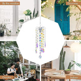 Crystal Sun Catcher Hanging Suncatchers Crystal Prisms Wind Chime Room Decor for Garden Home Windows Decoration (Colored Chandelier)