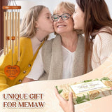 Memaw Gifts from Grandkids, Memaw Wind Chimes, Birthday, Retirement, Thanksgiving, Mothers Day, Grandparents Gifts from Grandchildren, Grandma Gift