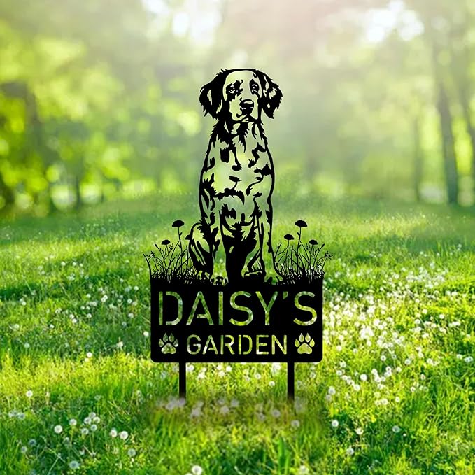 Custom Dalmatian Metal Memorial Garden Stake Personalized Pet Grave Marker Name Sign Remembrance Stake Decor,Memorial Statue Sign for Garden Outdoor Outside Yard Decor Dog Loss Christmas Birthday.