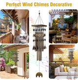 Wind Chimes for Outside, 30"Memorial Wind Chimes with 24 Copper Tubes and 16 Copper Bell for Garden,Patio,Window Wind Chime Hanging Decoration,Bronze Memorial Sympathy Wind Chime Gifts for Mom