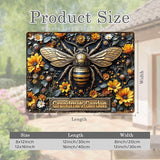 Custom Garden Signs Personalized Metal Tin Sign for Women, Bee Metal Sign for Outdoor, Patio, Yard Rustic Home Decor Gift for Mothers Day, Grandmas, and Gardening Lovers
