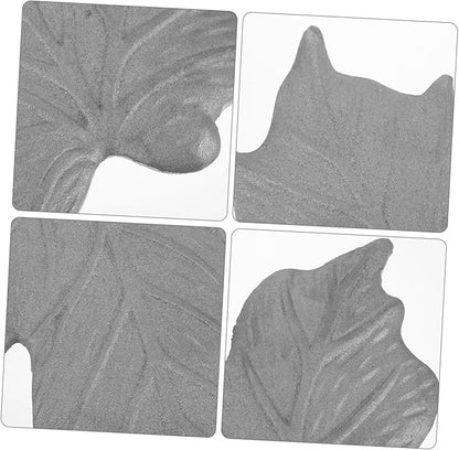 Garden Iron Paver Stone Walkway Decorative Maple Stepping Stone Outdoor Garden Decor Iron Material for Lawn Pathways Home Decoration