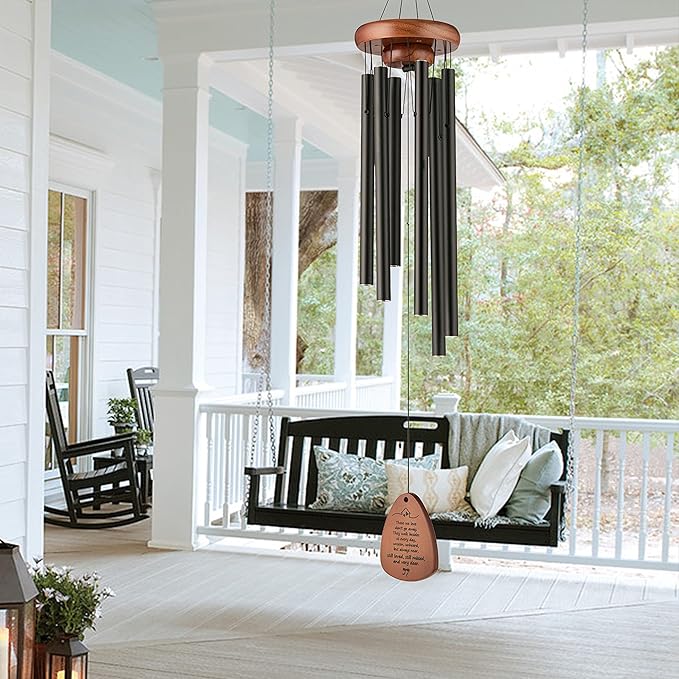 Sympathy Wind Chimes - Memorial Chimes for Loss of Loved One, Condolence Remembrance Gift in Memory of Mother Father, 32 Inch