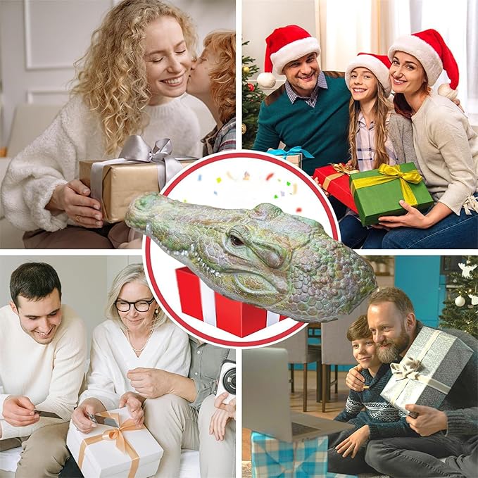 Floating Lifelike Alligator Head – A Protective Must-Have for Garden Ponds, Alligator-Shaped Decoration for Garden Ponds and Water Features, Duck Deterrent, and a Vivid Predator Replica