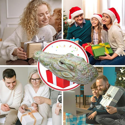 Floating Lifelike Alligator Head – A Protective Must-Have for Garden Ponds, Alligator-Shaped Decoration for Garden Ponds and Water Features, Duck Deterrent, and a Vivid Predator Replica