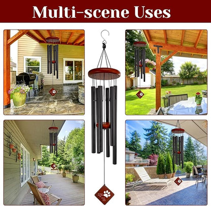 Pet Memorial Gifts for Loss of Dog, 26" Dogs Memorial Wind Chimes for Outside,Pets Sympathy Gift, Remembrance Gift in Memory of Dog Cat for Outside Garden, Patio and Home