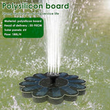 Solar Fountain for Bird Bath, Solar Water Fountain Pump for Bird Bath, Solar Bird Bath Fountains with 6 Nozzles for Gardens, Ponds, Pools, Indoors Outdoors