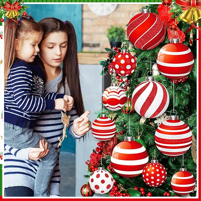 Huwena 24 Pcs Christmas Outdoor Decorations Hanging Ornaments Christmas Yard Signs Double Sided Lawn Decorations for Xmas Party Porch Lawn Decor (Fresh Style)