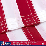 American Garden Flag 12 x 18 Inch,Embroidered Stars,Outdoor Durable Nylon,USA ResidentialYardGarden Decor,American Flag Garden Flag