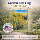 Caroline's Treasures Nebraska Goldenrod in Watercolor Garden Flag Mailbox Flag Decorative Yard Flag Banner Outside Patio Artwork Yard Flower Beds, Garden Size, Multicolor
