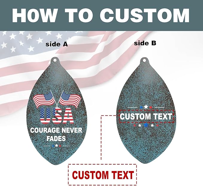 Personalized Wind Chimes Memorial Gifts for US Veteran, Custom Wind Chimes Memory Gifts for Military, Sympathy Windchime for Soldiers in Navy, Air Force, Army(Produced in USA)