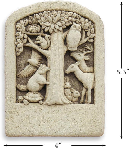 Carruth Studio, Woodland Gathering Garden Statue Figurine, Original Sculpture Handcrafted in Stone, Artisan Made