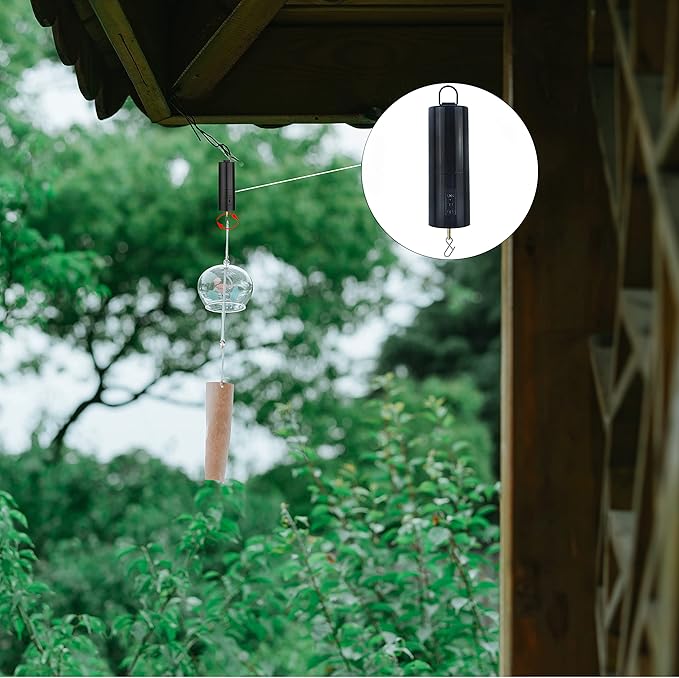 2 Pack Wind Spinner Motor Hanging Display Motor Battery Operated 24 RPM Rotating Motor Multi-Purposes for Wind Spinner Mobile Yard Decor Hanging Ornament Outdoor Sculptures-Medium Speed (2 Pcs Black)