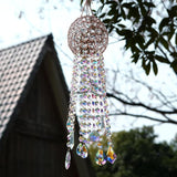 Crystal Wind Chime Light Catcher Suitable for Window Hanging Suitable for Home Indoor and Outdoor Garden Decoration Light Catcher (Medium)