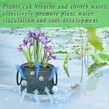 6 Pcs Pond Planting Bags, Mesh Aquatic Pond Lily Planter with Handles Reusable Water Gardens Plant Pots for Aquatic Plants, Marsh Plant Garden Terrestrial Plant (6)