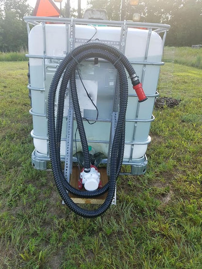 Pond Tubing ID 1” × 10ft Black Corrugated Flexible Reinforced Waterfall Pond Tube Sump Pump Hose, Non-toxic & Kinkproof (10 ft, 1" ID)