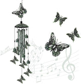35" Butterfly Wind Chimes for Outside, Butterfly Wind Chimes Gifts for Mother's Day, Garden Decor for Outdoor Porch Patio Home Yard Decorations