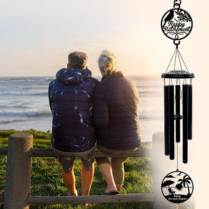 37'' Retirement Gifts Wind Chimes for Woman Men,Happy Retirement Gifts for Coworker Colleague Boss Teachers Nurses Friends,Retirement Decorations