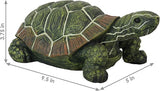 Sunnydaze Terrance the Tortoise 9-Inch Long Polystone Indoor/Outdoor Garden Statue