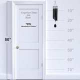 Woodstock Chimes Signature Collection, Gregorian Chimes, Alto (27'') Black, Inspirational and Memorial Wind Chimes for Outdoor, Patio, Home or Garden Décor (GABB)