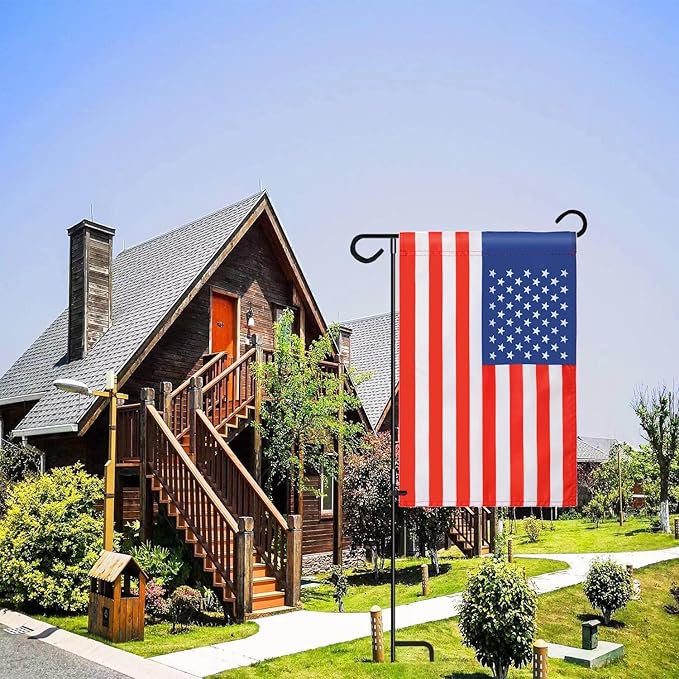 American Garden Flag 12 x 18 Inch,Patriotic Double Sided Polyester Printed Flag,USA ResidentialYard|Garden Decor,American Flag Garden Flag(2 Pcs Stitched Together)