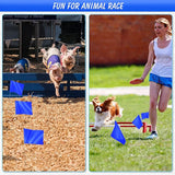 50 Pack Marking Flags Marker Flags for Lawn, IKAYAS 4 * 5 * 15 Inch Red and Blue PVC Small Yard Flags Yard Marking Flags Lawn Flags, Garden Flags, Survey Flags, Irrigation Flags, Landscape Flags