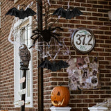 2pcs Black Hanging Bats Halloween Decorations–Scary/Spooky Halloween Decor for Indoor Outdoor Haunted House, Party, Yard, Home, Porch, Garden, and Office