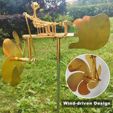 Garden Rock Band Windmill,Metal Drummer Player Windmill–Wind Powered Yard Art Sculpture, Garden Decor for Lawn, Patio, or Courtyard–Outdoor Percussionist Figurine Gift(Drummer)