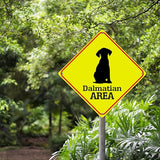 Dalmatian Crossing Xing Sign Beware of Dalmatian Dog Metal Sign Dalmatian Funny Warning Sign Crossing Zone Sign for Farm Yard Front Door Indoor Outdoor Street Sign 10x10in