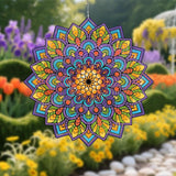 Mandala Gifts for Mom, Moms Wind Spinners, Mother's Day Best Gift for Mom, Mother Birthday Gift from Daughter Son, Love Reminder Gifts for Mother's Day, Garden Decor Gifts for Outside, Patio, 12in