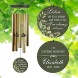 ASTARIN Personalized Memorial 30"/36" Wind Chimes for Loss of Loved One Mom Dad, Produced in USA Memorial Gifts for Sympathy Bereavement Remember, Deep Tone in Memory of Wind Chimes for Outside
