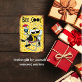 Funny Bee Metal Sign, Metal Country Rustic Tin Sign, Bee Cool, Yard Sign Garage Farm Outside Garden Wall Decor Sign Plaque Outdoor for Home Fence 8 X 12 Inch