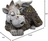 Northlight Sleeping Dragon Outdoor Garden Statue - 14.25"