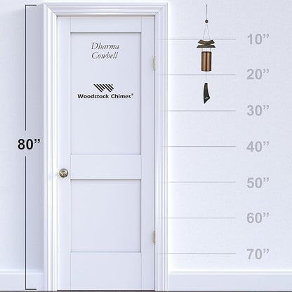 Woodstock Chimes Signature Collection, Dharma Cowbell, 28'' Wind Bells for Outdoor, Patio, Home or Garden Décor (DB)