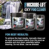 MICROBE-LIFT OPCSM Oxy Pond Cleaner Treatment for Ponds, Fountains, and Water Gardens, Deep Cleans Light to Heavy Debris on Rocks, Waterfalls, and Planters, 2 Pounds