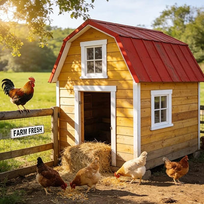 Farm Fresh Metal Tin Sign Chicken Coop Signs for Outside Farm Fresh Eggs Sign Vintage Farmhouse Decor for Chicken Coop, Farmers Market & Farm Stand Kitchen Wall Decor 4 ×16 Inch