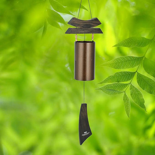 Woodstock Chimes Signature Collection, Dharma Cowbell, 28'' Wind Bells for Outdoor, Patio, Home or Garden Décor (DB)